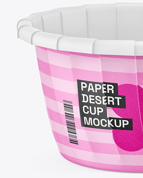 Matte Paper Dessert Cup Mockup