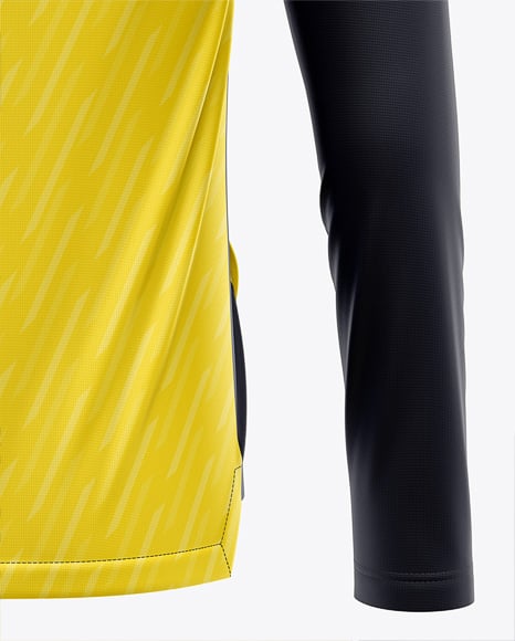Full-Zip Long Sleeve Jersey Mockup