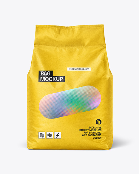 Kraft Paper Bag with Handle Mockup