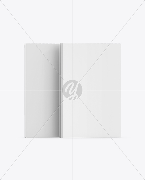 Two Hardcover Books Mockup
