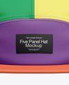 Five Panel Cap Mockup - Front View