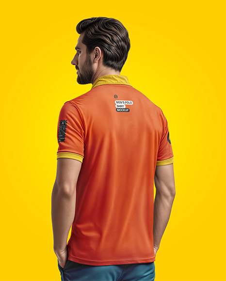 Man in a Polo Shirt and Pants Mockup