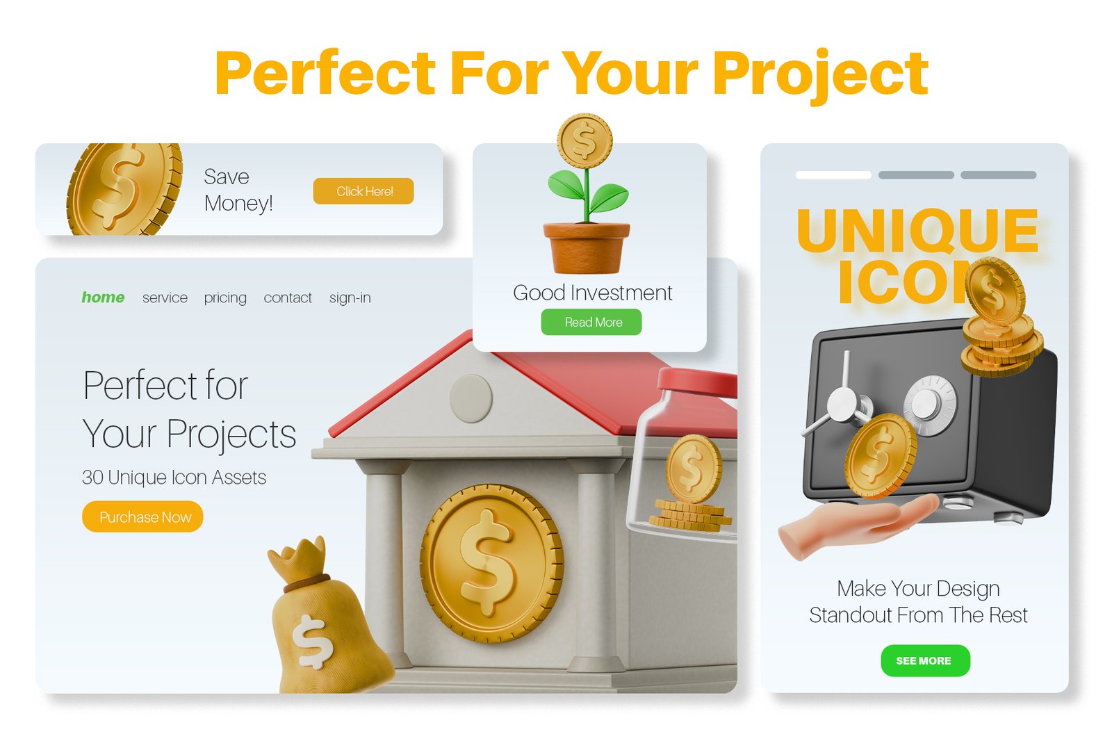 General Finance 3D Icon Set