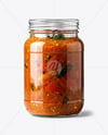 Glass Jar with Tomato Chutney Mockup