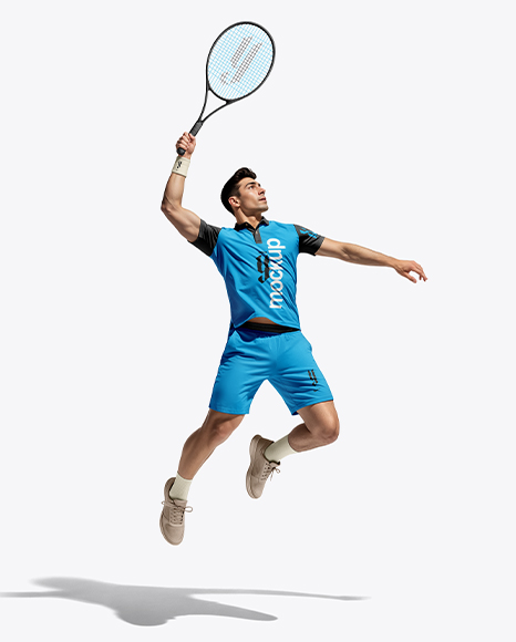 Man Wearing Tennis Uniform Mockup