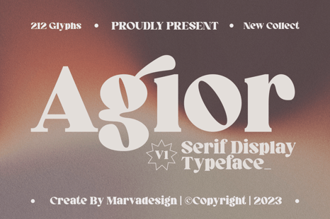 Agior Font - Fonts