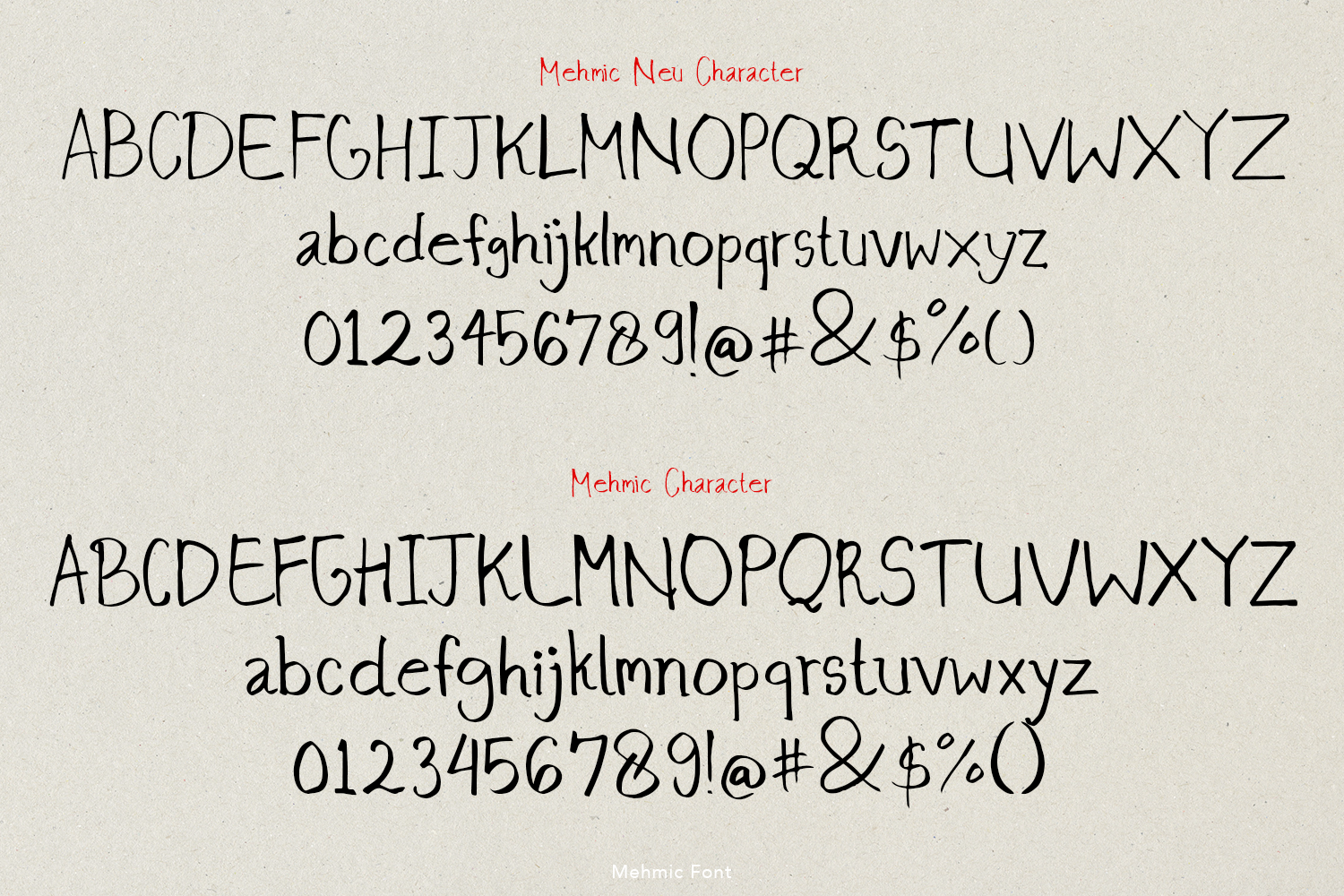 Mehmic Font