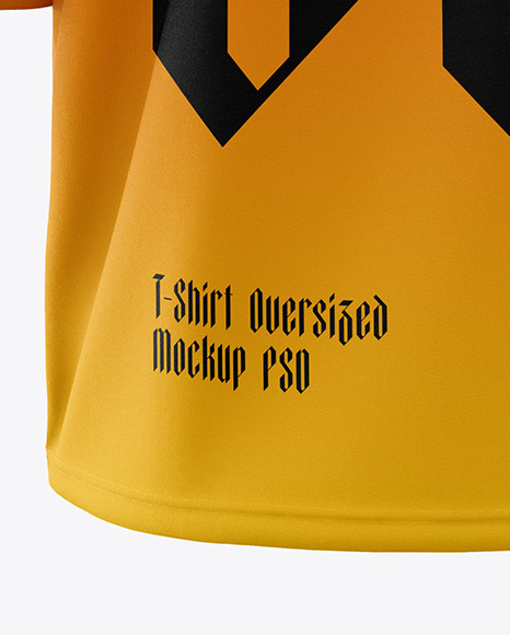 Oversize T-Shirt Mockup - Back View