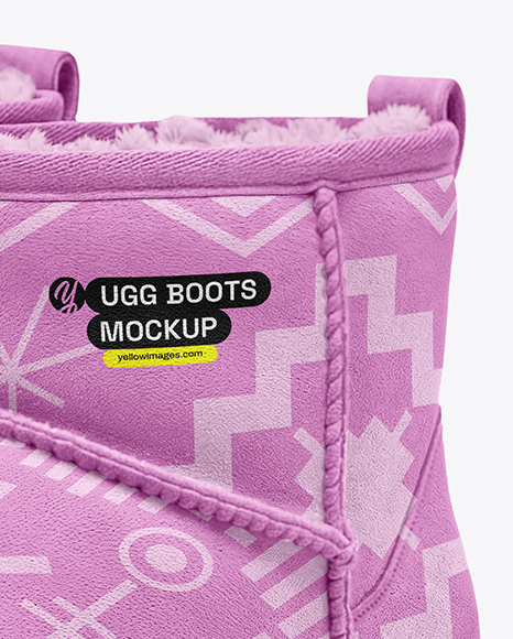 Pair of Women's UGG Boots Mockup