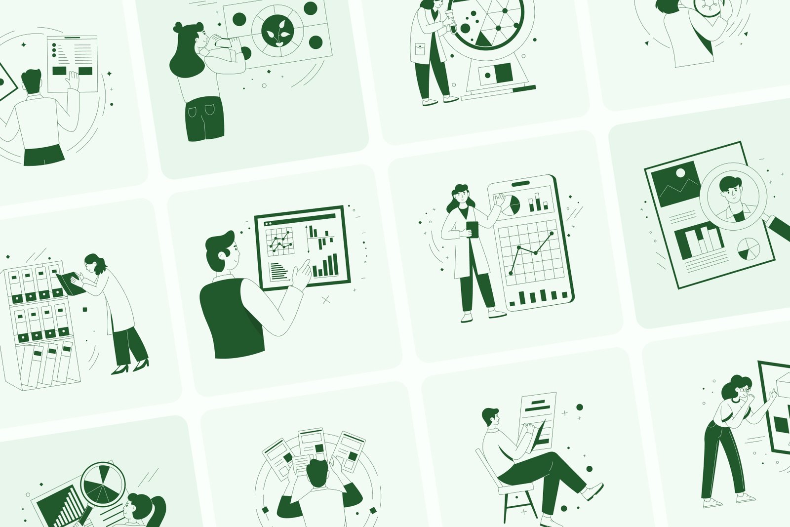 Research Illustration Set