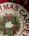 Christmas Round Rug Next to Christmas Tree Mockup