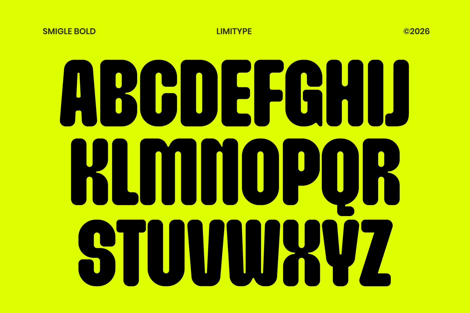 Smigle - Bold Rounded Font