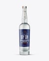 Tall Dry Gin Bottle Mockup