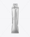 Metallic Stick Sachet Mockup - Front View