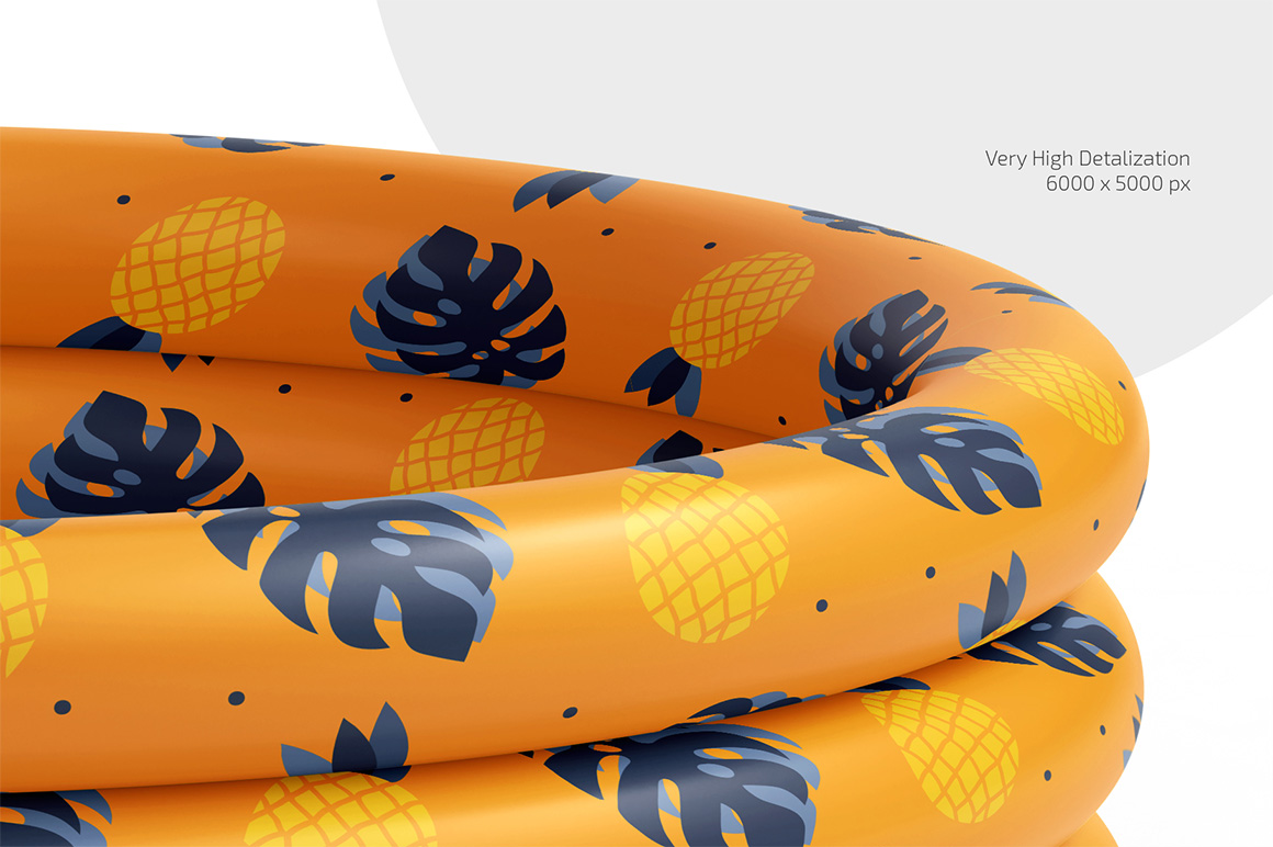Inflatable Pool Mockup Set