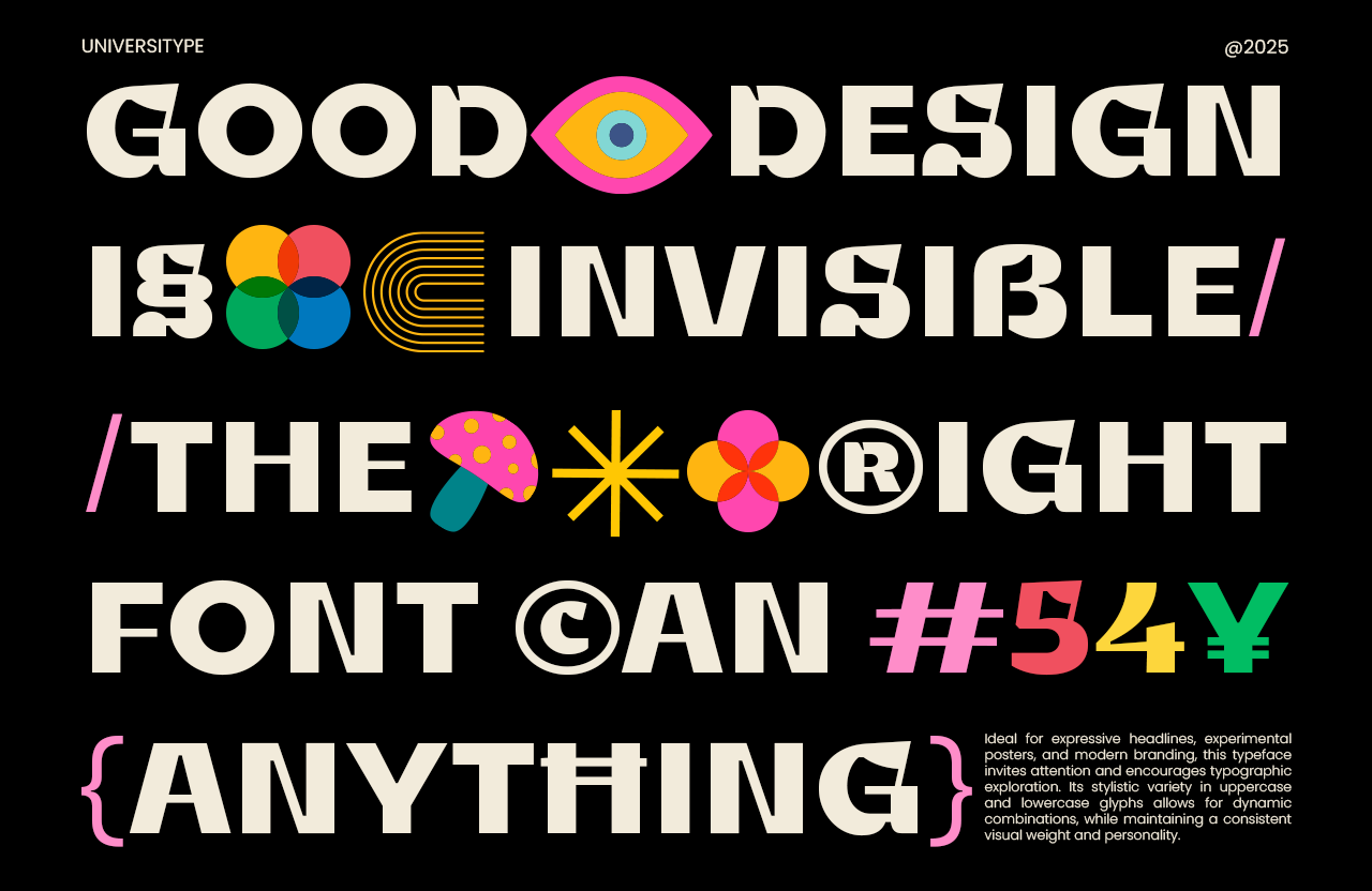 UT Geas - A Playful Display Font