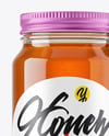 Glass Jar with Wildflower Honey Mockup