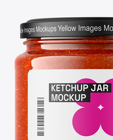 Tomato Sauce Jar Mockup
