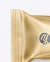 Matte Metallic Snack Package Mockup