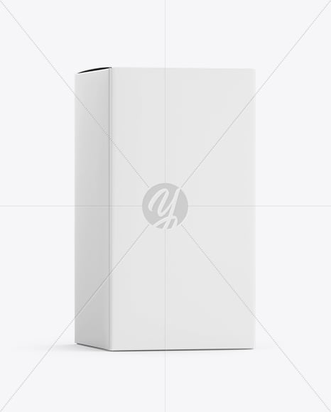 Paper Box Mockup – Half Side View