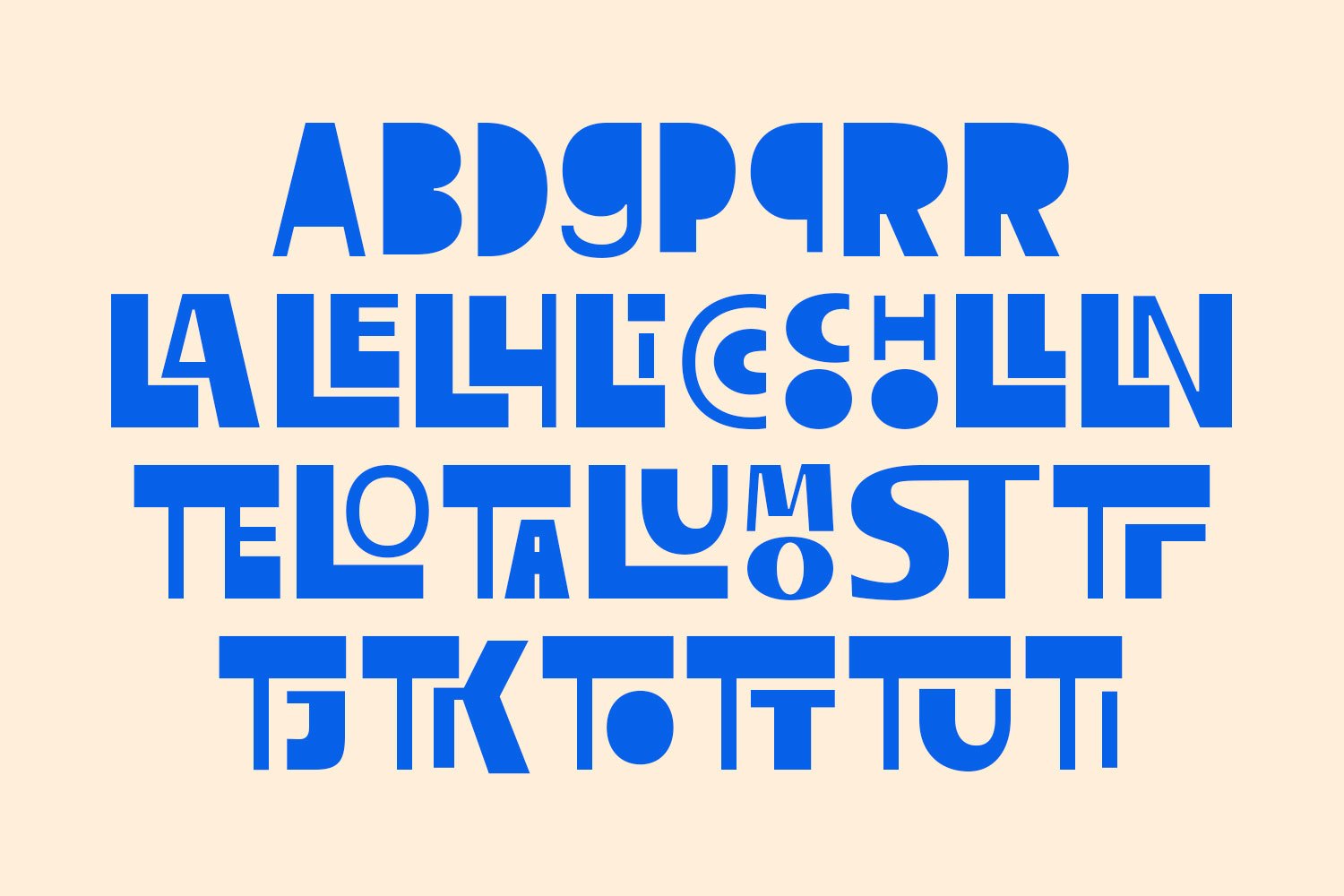 Razor Block – Unique Display Font