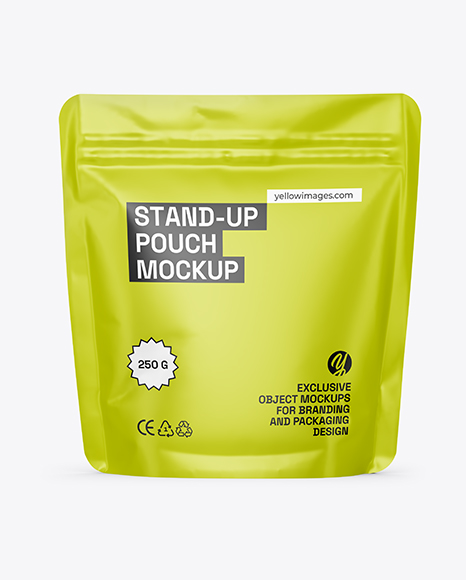 Matte Stand-up Pouch Mockup