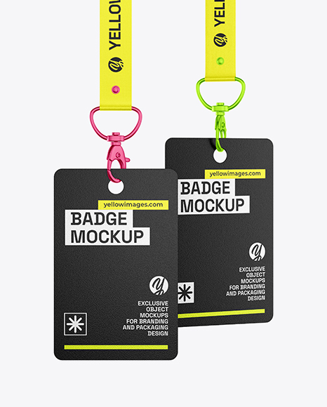 Two ID Cards Mockup