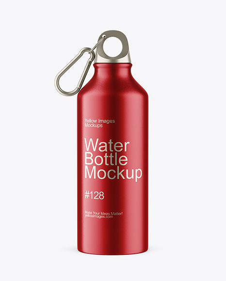 Aluminum Water Bottle Mockup