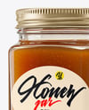 Square Glass Jar with Manuka Honey Mockup