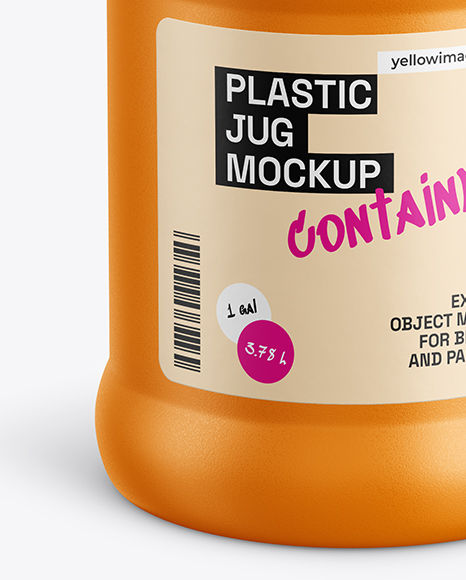 1 Gallon Plastic Jug Mockup