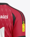 Soccer Kit Mockup - Back Half Side View