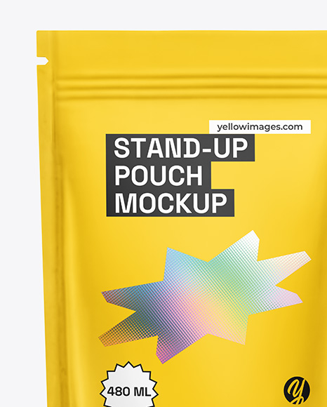 Matte Stand-up Pouch Mockup