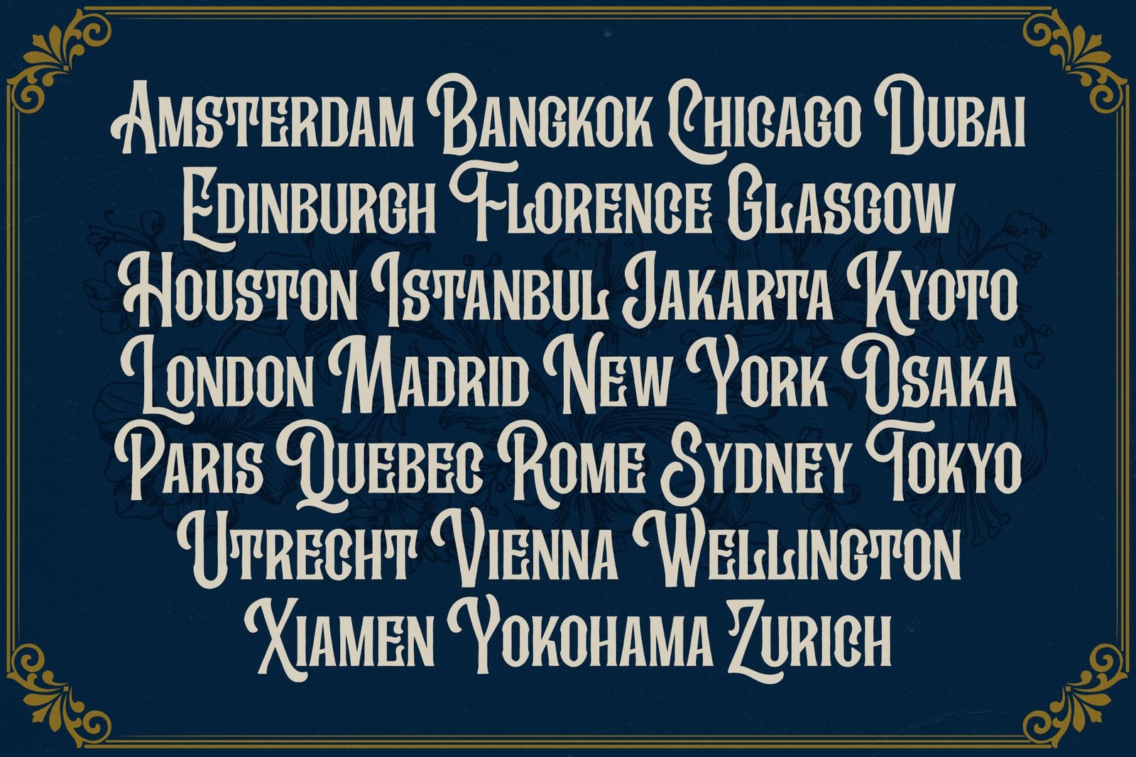 Kingstown parlour font