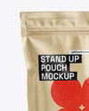 Kraft Stand-Up Pouch Mockup