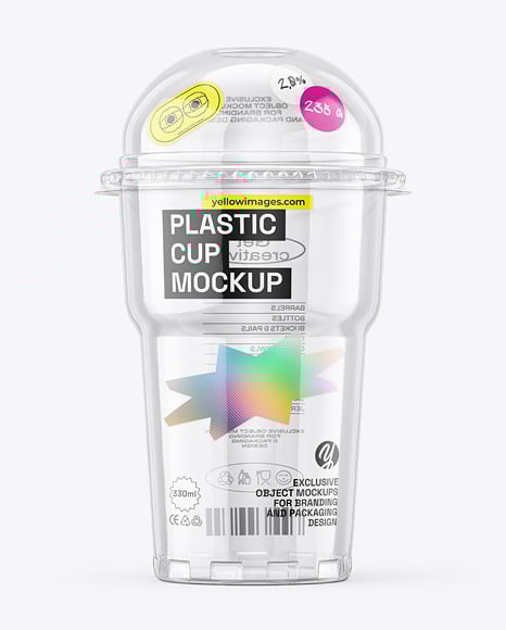 Clear Plastic Cup Mockup - Packaging mockups