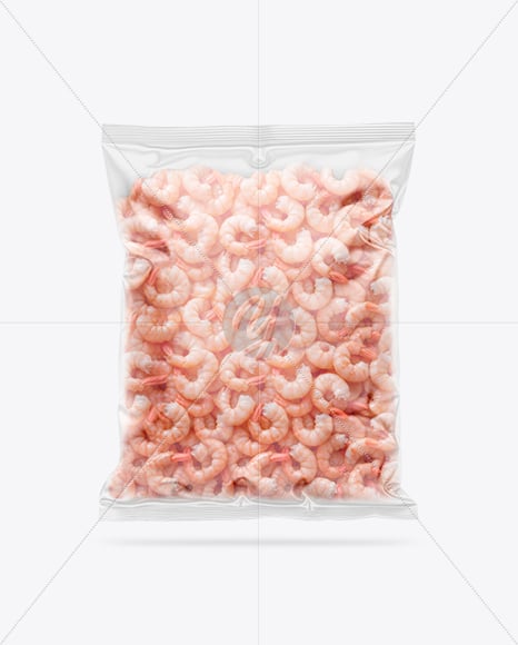 Packaging with Shrimps Mockup