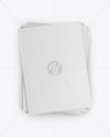 Seven Magazines Mockup - Top View