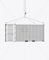 Hanging Shipping Container Mockup