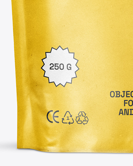 Kraft Stand-up Pouch Mockup