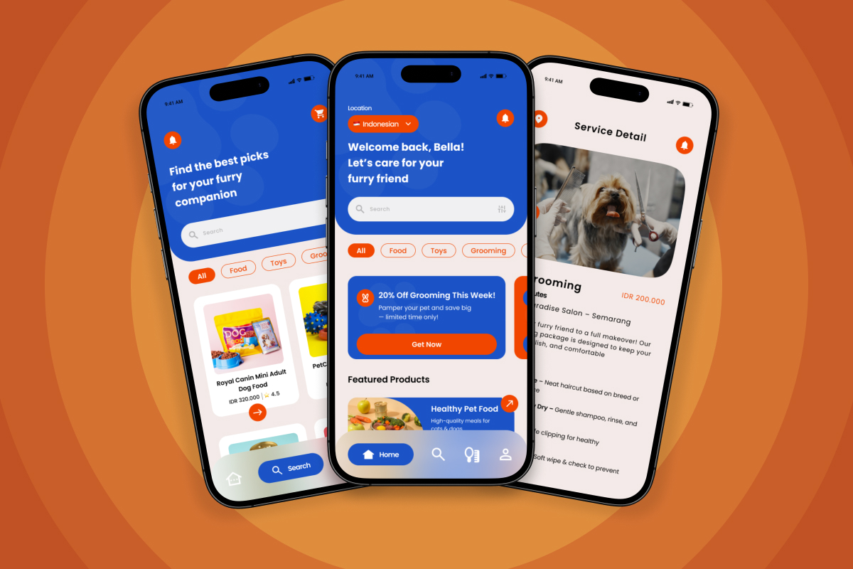 FurNest – Pet Shop App Design Template
