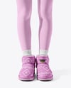 Pair of UGG Boots on Woman's Legs with Leggings Mockup
