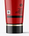 Glossy Cosmetic Tube with Box Mockup