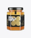 Hexagon Glass Honey Jar Mockup