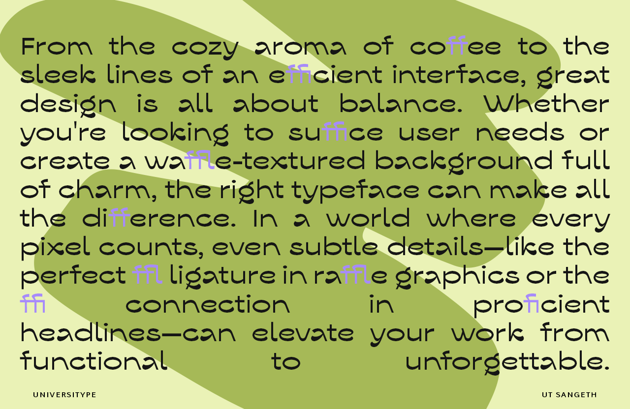 UT Sangeth - A Reverse Contrast Playful Sans