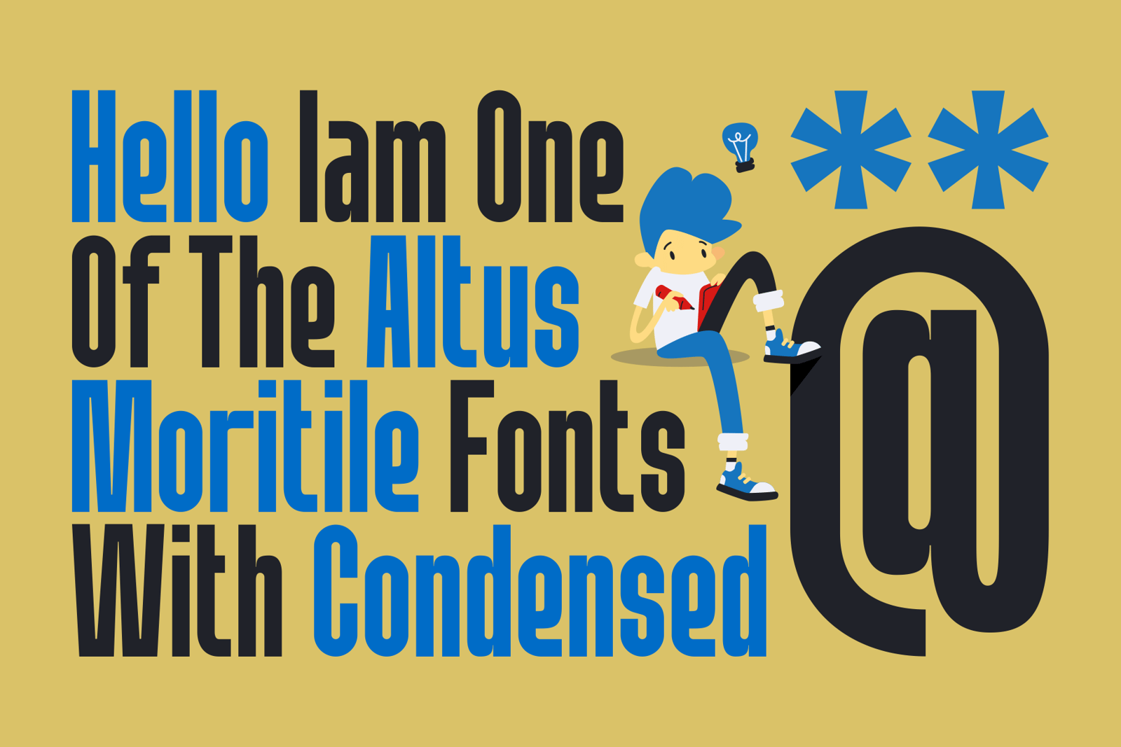 Altus Moritile - Combination Font