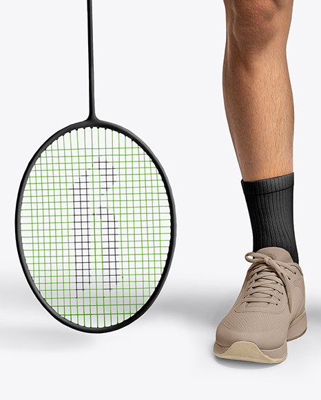 Man Wearing Badminton Uniform Mockup