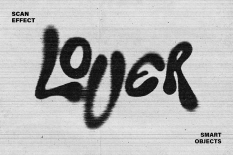 Bad Scan Text & Logo Effect - Text effect photoshop