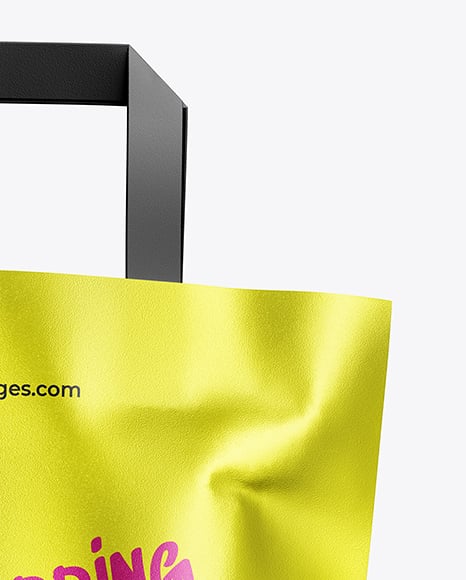 Metallized Paper Shopping Bag Mockup