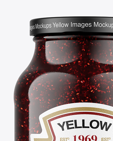 Raspberry Jam Jar Mockup