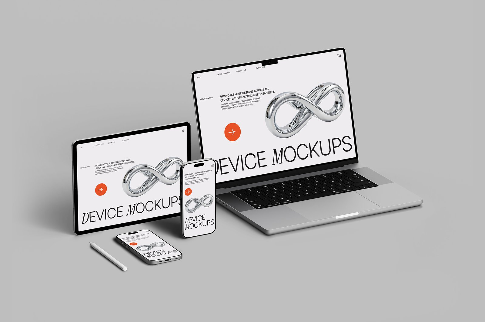Responsive Apple Device Mockup Set